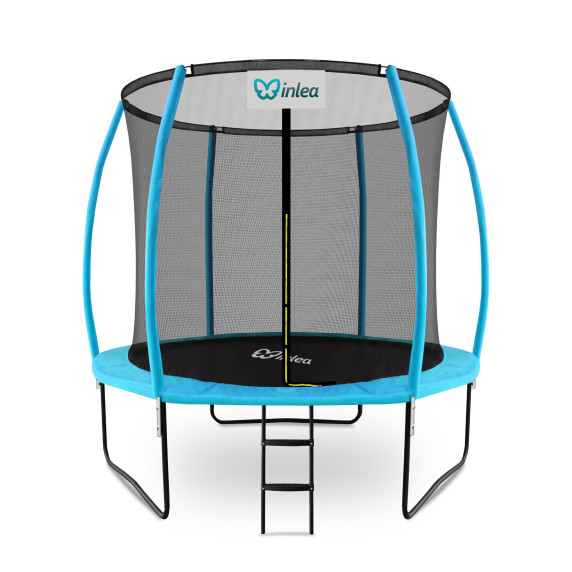 INLEA ULTIMATE Jump Trampolína 250 cm s vnútornou ochrannou sieťou - svetlomodrá