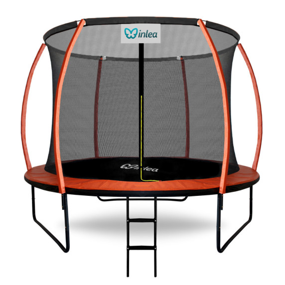 INLEA ULTIMATE Jump Trampolin 250 cm s vnútornou ochrannou šetitou - oranžen