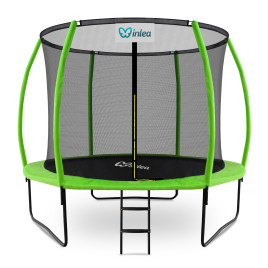 INLEA ULTIMATE Jump Trambulină 305 cm cu plasă de siguranță interioară - verde deschis - 