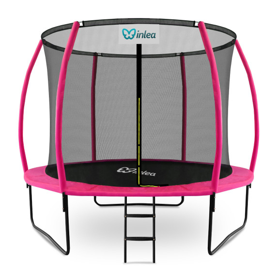 INLEA ULTIMATE Jump Trampolin 305 cm z notranjo zaščitno mrežo – roza