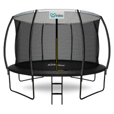 INLEA ULTIMATE Jump Trambulin belső védőhálóval 366 cm - fekete - 