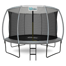 INLEA ULTIMATE Jump Trampolin 366 cm s unutarnjom zaštitnom mrežom – siva - 
