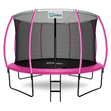 INLEA ULTIMATE Jump Trambulin belső védőhálóval 366 cm - rózsaszín - 