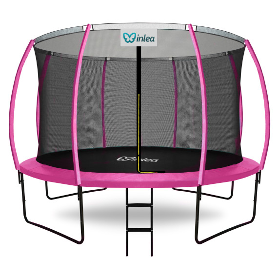 INLEA ULTIMATE Jump Trambulin belső védőhálóval 366 cm - rózsaszín