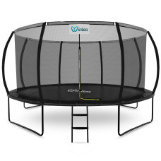 INLEA ULTIMATE Jump Trambulin belső védőhálóval 430 cm - fekete - 