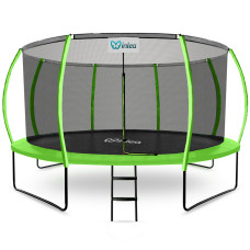INLEA ULTIMATE Jump Trampolína 430 cm s vnútornou ochrannou sieťou - svetlozelená - 