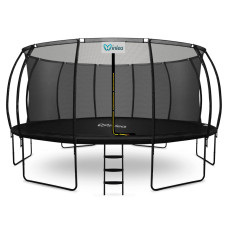 INLEA ULTIMATE Jump Trambulina 500 cm cu plasă de protecție internă - negru - 