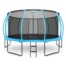 INLEA ULTIMATE Jump Trambulina 500 cm cu plasă de protecție internă - albastru deschis - 