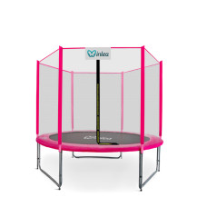 INLEA PREMIUM Jump Trambulin külső védőhálóval 180 cm - rózsaszín - 