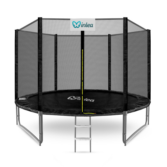 INLEA PREMIUM Jump Trambulin külső védőhálóval 305 cm - fekete