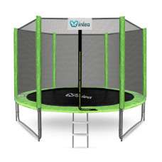 INLEA PREMIUM Jump Trambulin külső védőhálóval 305 cm - világoszöld - 