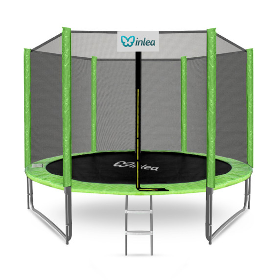 INLEA PREMIUM Jump Trambulin külső védőhálóval 305 cm - világoszöld