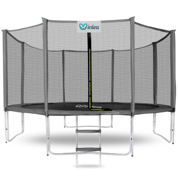 INLEA PREMIUM Jump Trampolin 366 cm z zunanjo zaščitno mrežo - siva