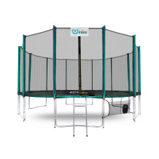 INLEA PREMIUM Jump Trampolin 500 cm s vanjskom zaštitnom mrežom - tamnozelena - 