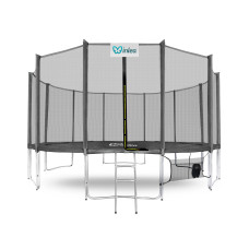 INLEA PREMIUM Jump Trampolin 500 cm s vanjskom zaštitnom mrežom - siva - 