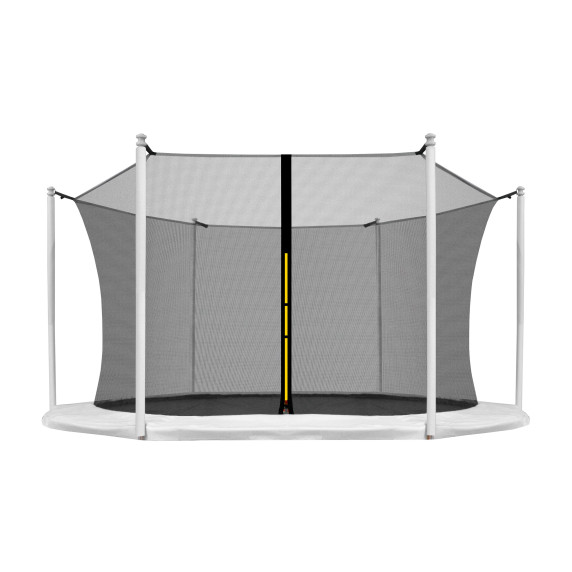 INLEA Vnútorná ochranná sieť na trampolínu s celkovým priemerom 366 cm na 6 tyčí BLACK
