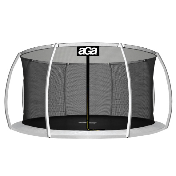 INLEA notranja varnostna mreža za trampolin ULTIMATE Jump, skupni premer 500 cm, za 12 stebrov – črna