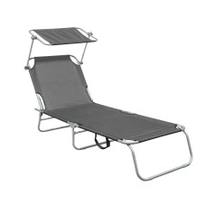 INLEA Kerti napozóágy VELUM - szürke - 