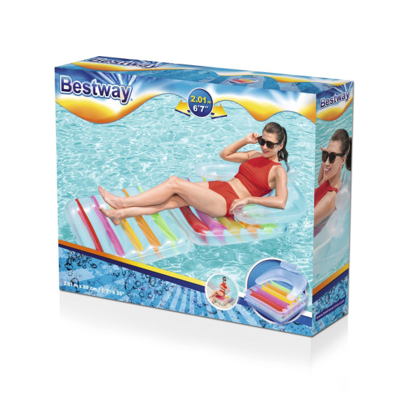 Felfújható matrac háttámlával 201x89 cm BESTWAY 43023