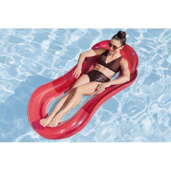 Nafukovací matrac so sieťkou 160 x 84 cm BESTWAY 43103 Hydroluxe lounge - červený