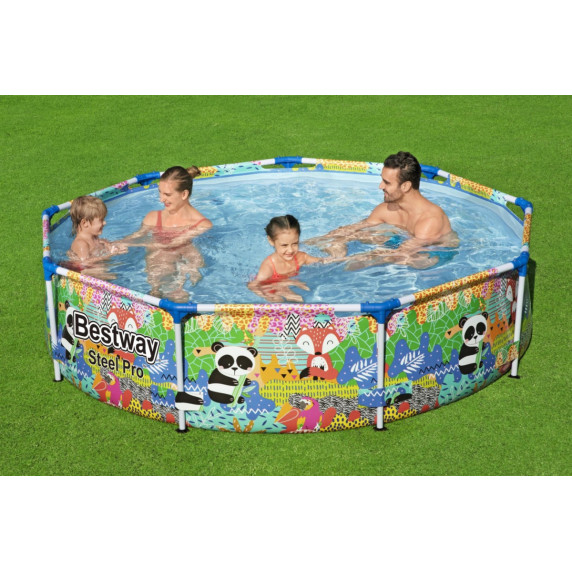 Piscină cu cadru - 274x66cm - animale - BESTWAY