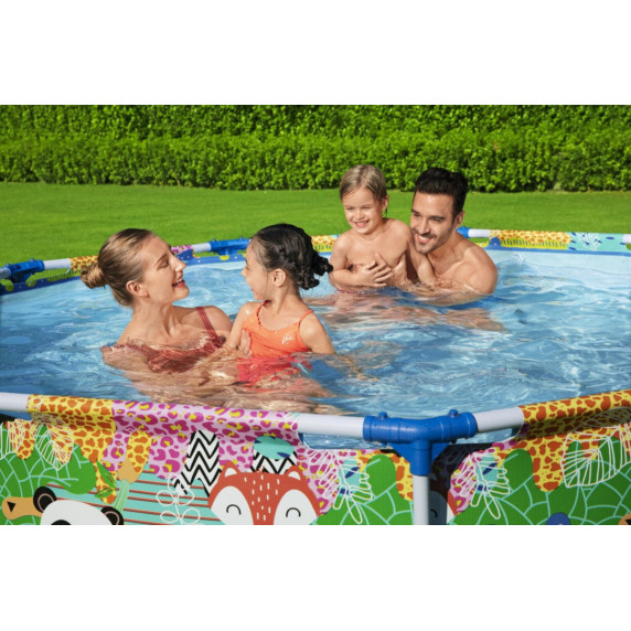 Piscină cu cadru - 274x66cm - animale - BESTWAY