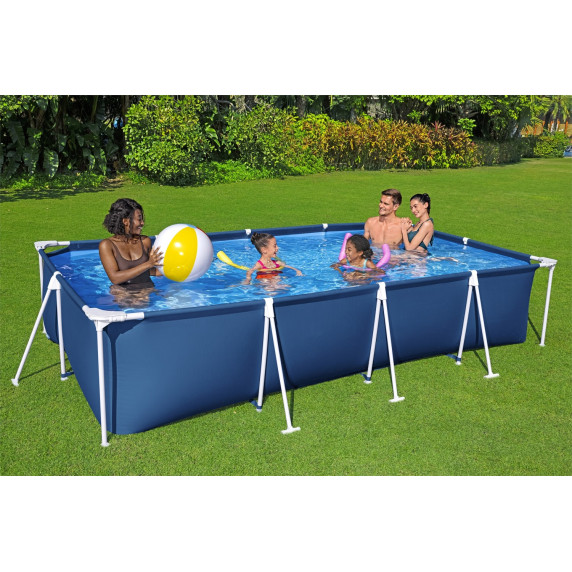 Rodinný bazén 400 x 211 x 81 cm + kartušová filtrácia BESTWAY Steel Pro Frame 56424