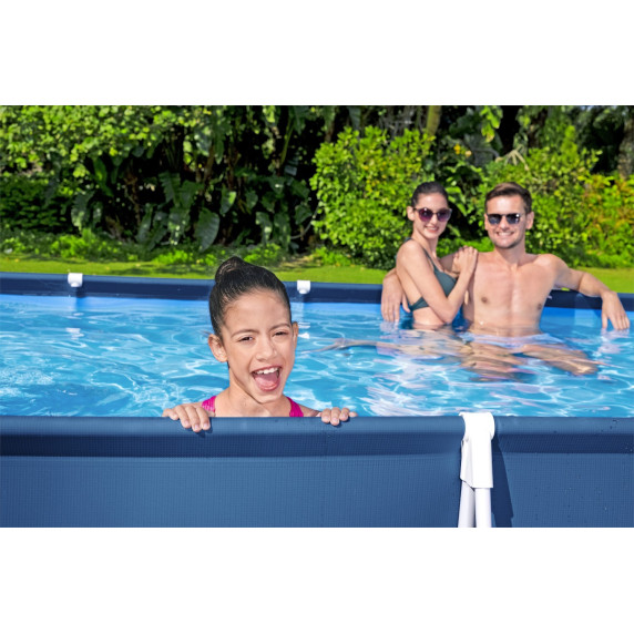 Rodinný bazén 400 x 211 x 81 cm + kartušová filtrácia BESTWAY Steel Pro Frame 56424