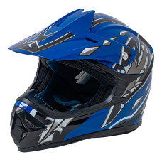 Cască de protecție Enduro pentru motocicletă, mărimea L, culoare albastră. - 