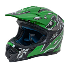 Cască de protecție Enduro pentru motocicletă, mărimea L, culoare verde - 