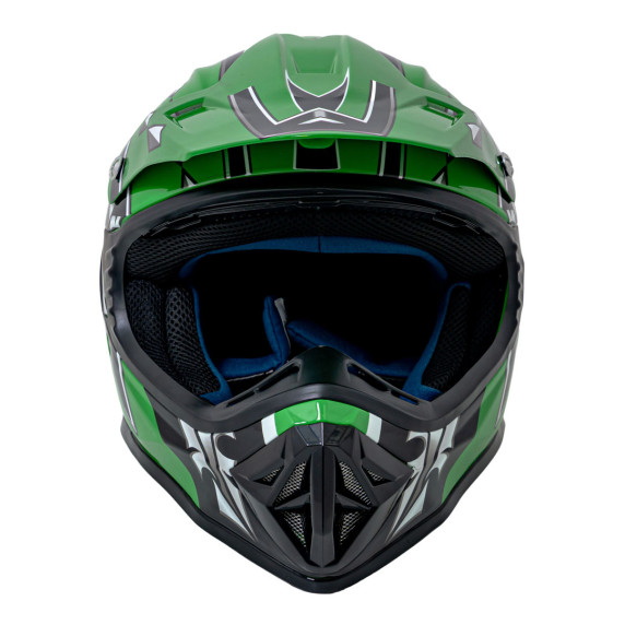 Cască de protecție Enduro pentru motocicletă, mărimea L, culoare verde