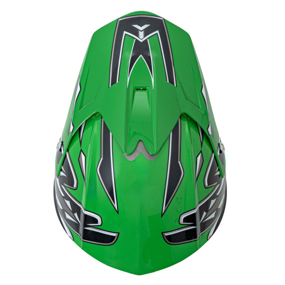 Cască de protecție Enduro pentru motocicletă, mărimea L, culoare verde