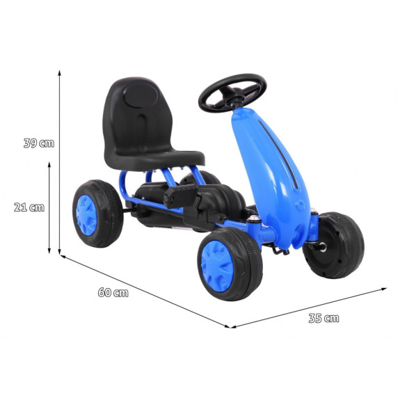 Pedálos Gokart Inlea4Fun - kék