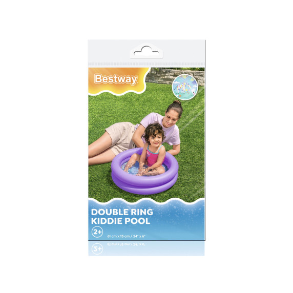 Piscină gonflabilă pentru copii - 61 x 15 cm - BESTWAY 51061 - violet