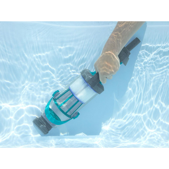 Bestawy Aspirator manual de piscină cu baterie AquaGrip + 2 capete 58946