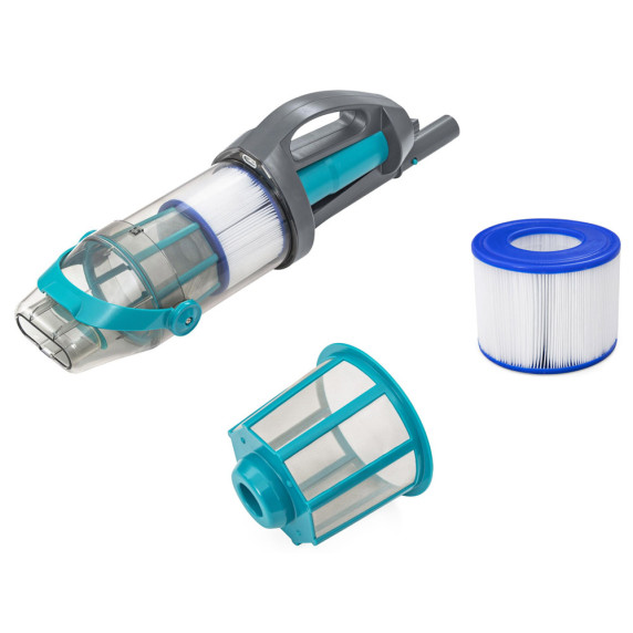 Bestawy Aspirator manual de piscină cu baterie AquaGrip + 2 capete 58946