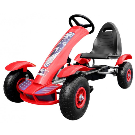 Pedálos Gokart Inlea4Fun Racing XL - Piros