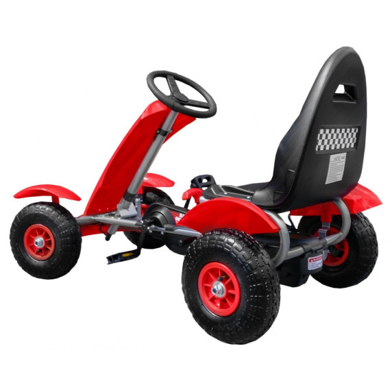 Pedálos Gokart Inlea4Fun Racing XL - Piros