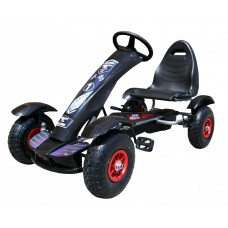 Pedálos Gokart Inlea4Fun Racing XL - Fekete - 