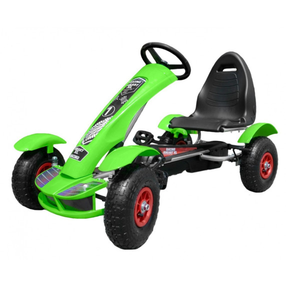 Pedálos Gokart Inlea4Fun Racing XL - Zöld