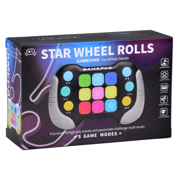 Joc de memorie, consol electronic - Inlea4Fun STAR WHEEL ROLLS