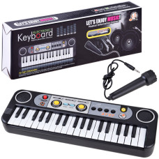 Sintetizator cu microfon pentru copii - Inlea4Fun ELECTRONIC KEYBOARD MQ-3737 - 