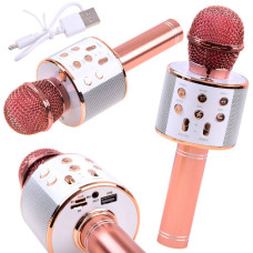 Microfon karaoke wireless - Inlea4Fun IN0136 - roz - 