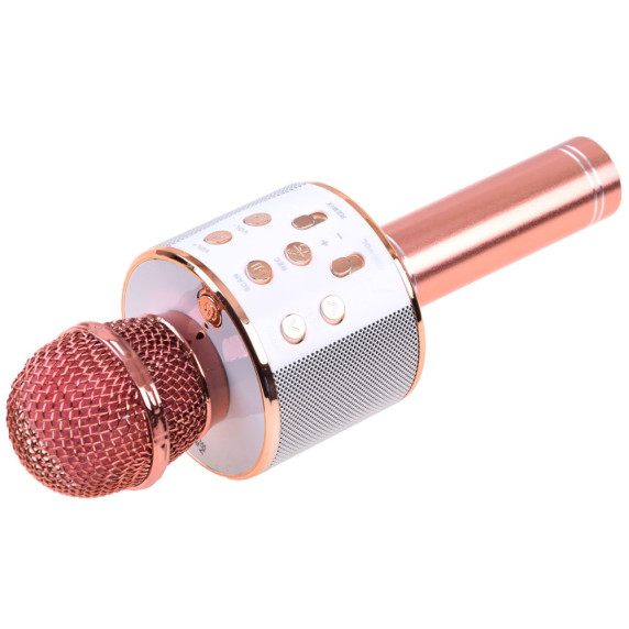 Microfon karaoke wireless - Inlea4Fun IN0136 - roz
