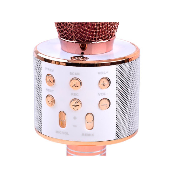 Microfon karaoke wireless - Inlea4Fun IN0136 - roz