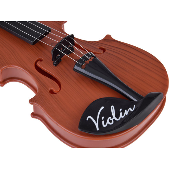 Játék hegedű 42 cm Inlea4Fun VIOLIN - Sötétbarna