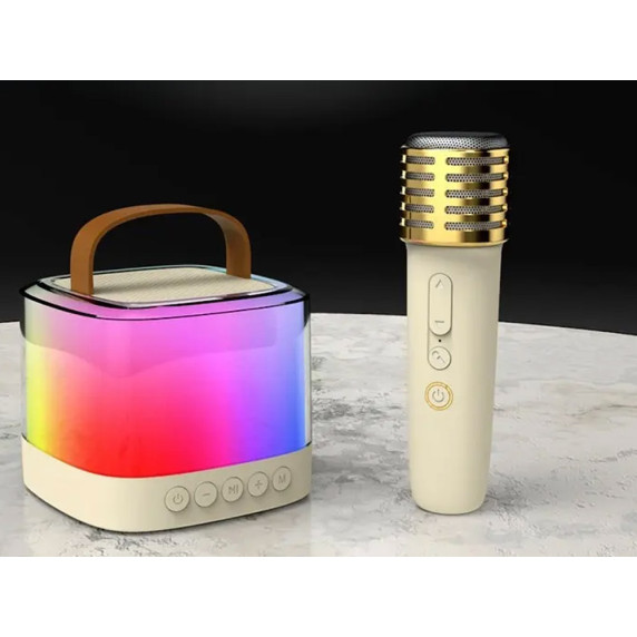 Mini difuzor, portabil cu 2 microfoane - Inlea4Fun KARAOKE SPEAKER IN0178