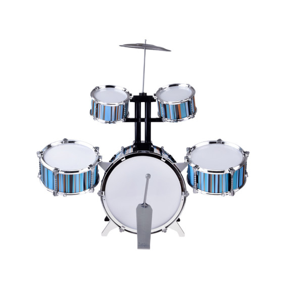 Játék dobfelszerelés székkel THE MUSIC WORLD Jazz Drum - Kék