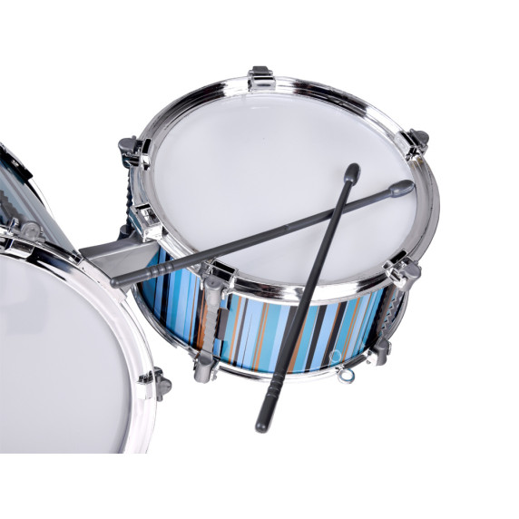 Játék dobfelszerelés székkel THE MUSIC WORLD Jazz Drum - Kék