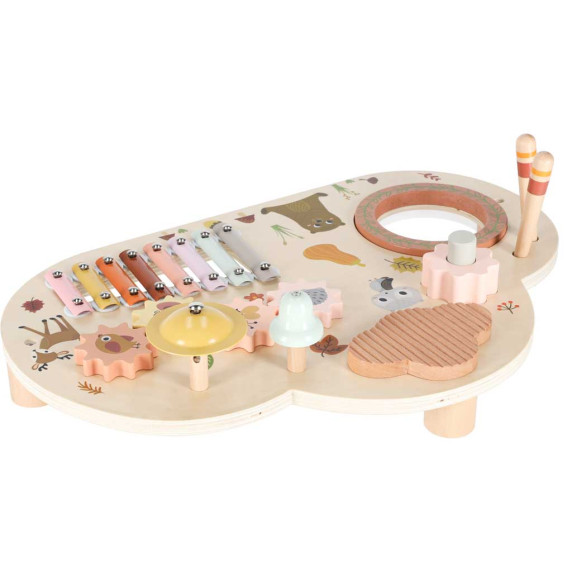 Fa oktatóasztal, zenés tábla WOODEN MUSIC TABLE